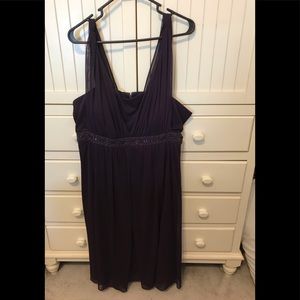 Dressbarn Layered Chiffon Dress w/ Empire Waist